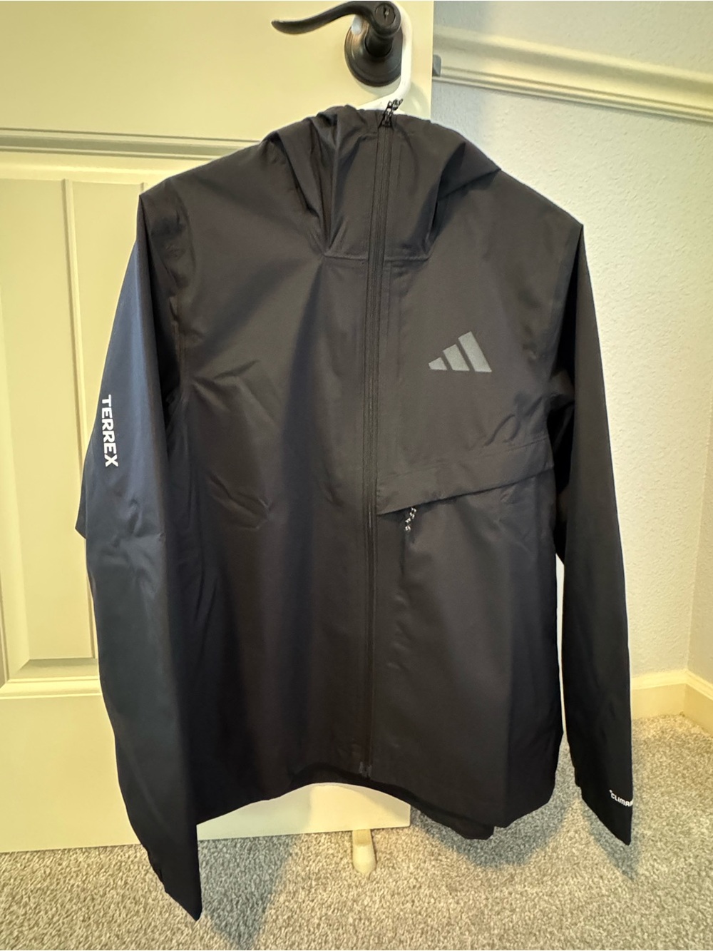 Women’s adidas Terrex Black Hooded Rain Jacket